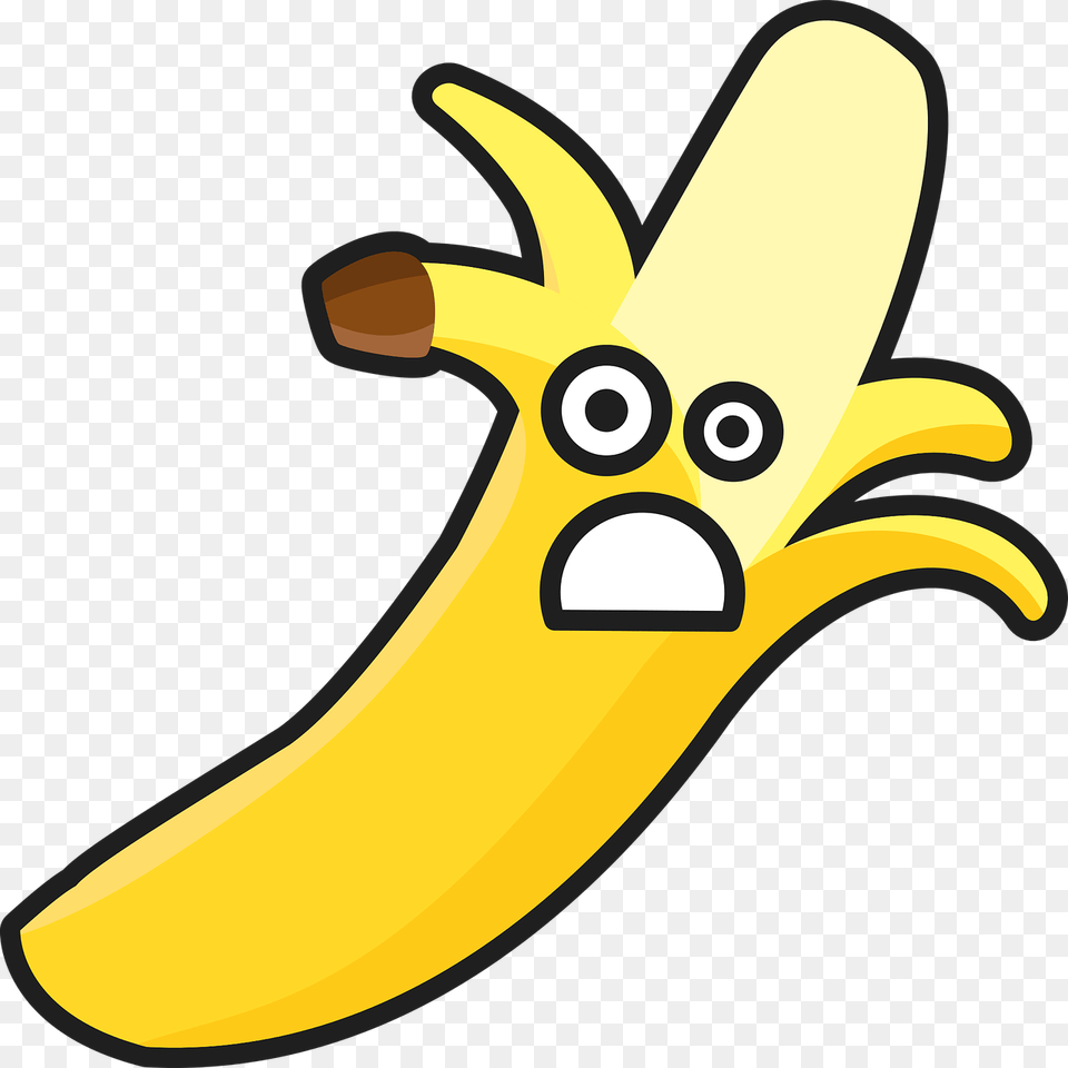 Sad Banana Clipart, Food, Fruit, Plant, Produce Free Transparent Png