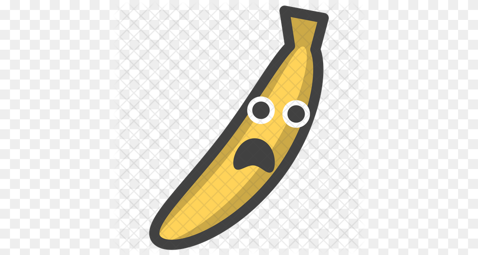Sad Banana Emoji Icon Illustration, Food, Fruit, Plant, Produce Free Png