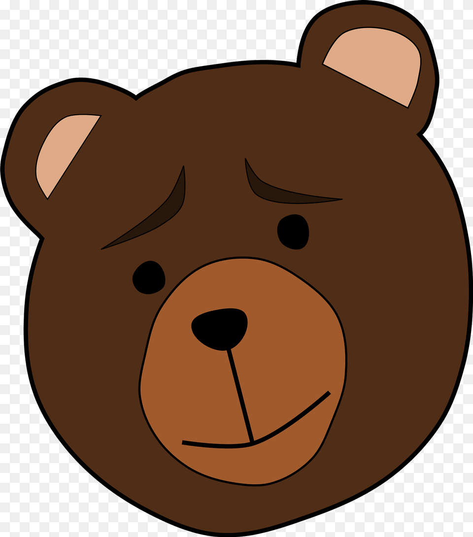 Sad Bear Face Clipart, Snout, Animal, Mammal Free Png Download