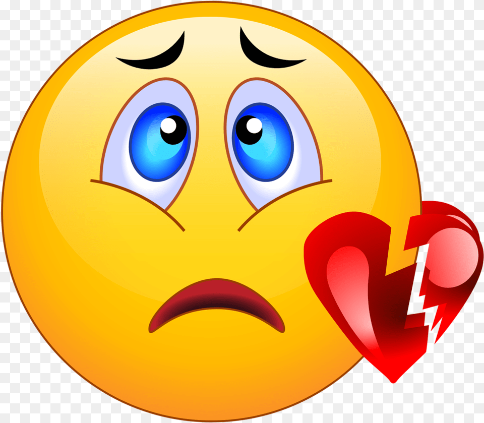 Sad Broken Heart Emoji Free Png