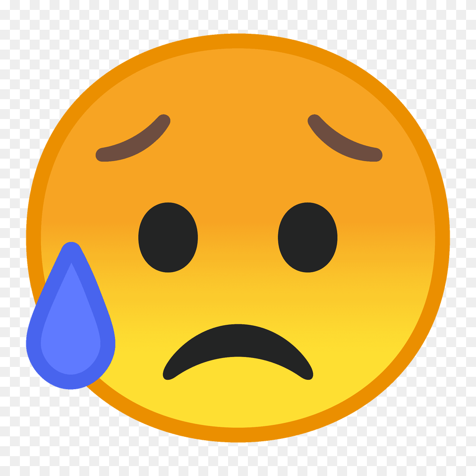 Sad But Relieved Face Emoji Clipart, Astronomy, Balloon, Moon, Nature Png Image