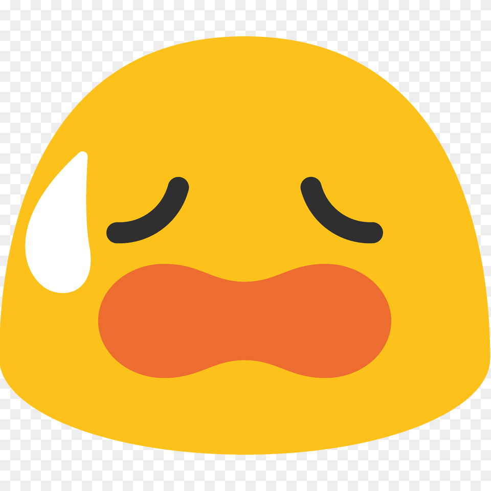 Sad But Relieved Face Emoji Clipart, Head, Person, Clothing, Hat Png Image
