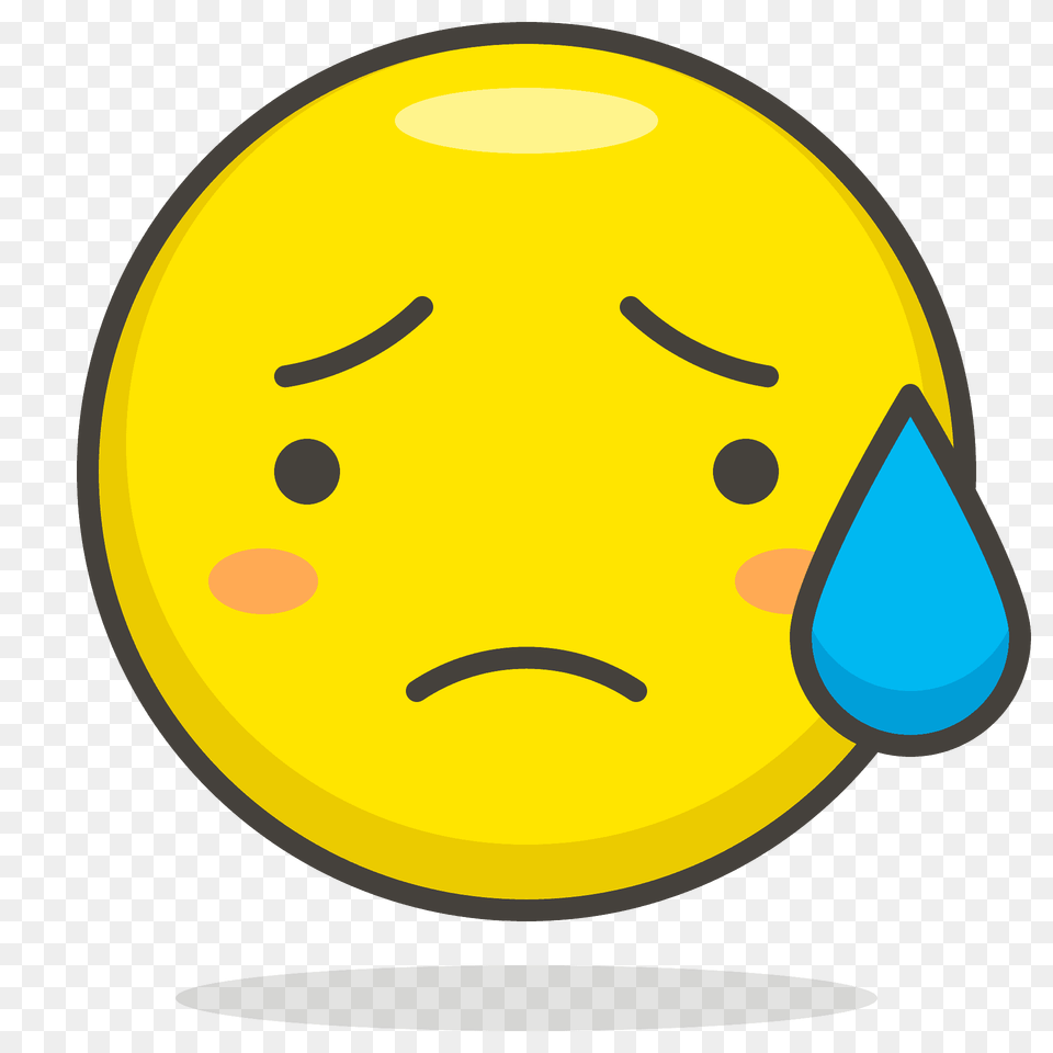 Sad But Relieved Face Emoji Clipart, Head, Person, Egg, Food Png
