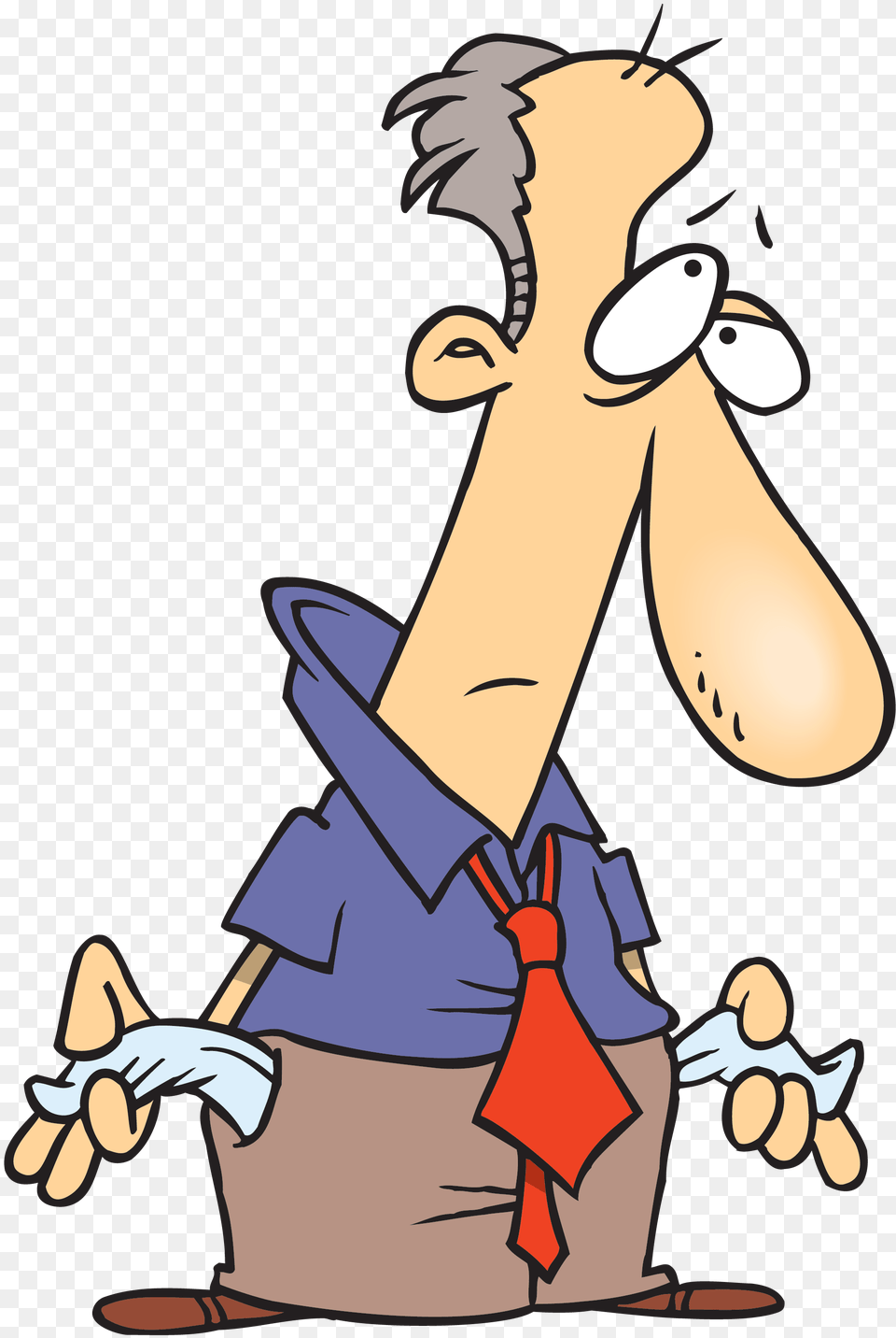 Sad Cartoon People Group Man Money No Money Clipart, Baby, Book, Cleaning, Comics Png Image