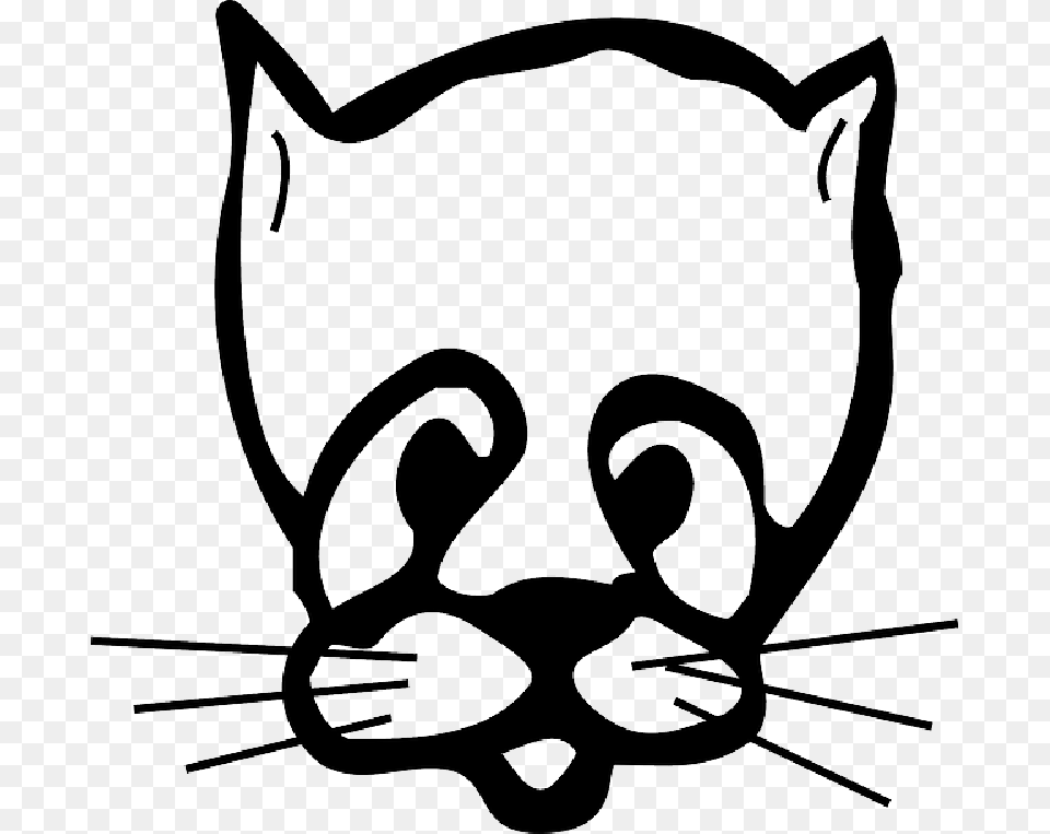 Sad Cat Face Drawing Svg Clip Arts Clip Art, Stencil, Animal, Kangaroo, Mammal Free Transparent Png