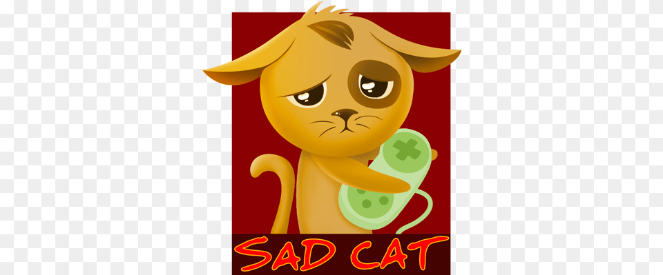 Sad Cat Studio Sadcatstudio Twitter Cartoon, Advertisement, Poster, Face, Head Png Image
