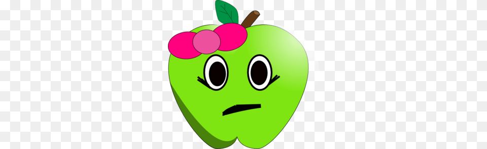 Sad Clipart Apple, Food, Fruit, Plant, Produce Free Transparent Png