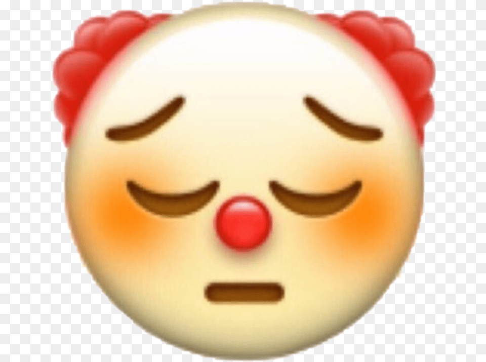 Sad Clown Cowboy Emoji Transparent Cartoons Smiley Sad Clown Emoji, Egg, Food, Sweets Png Image