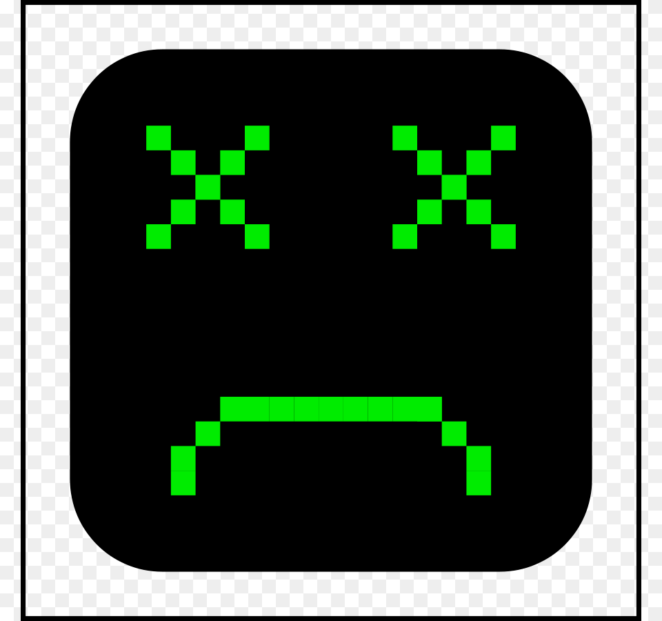 Sad Computer Clip Arts For Web, Green Free Png Download