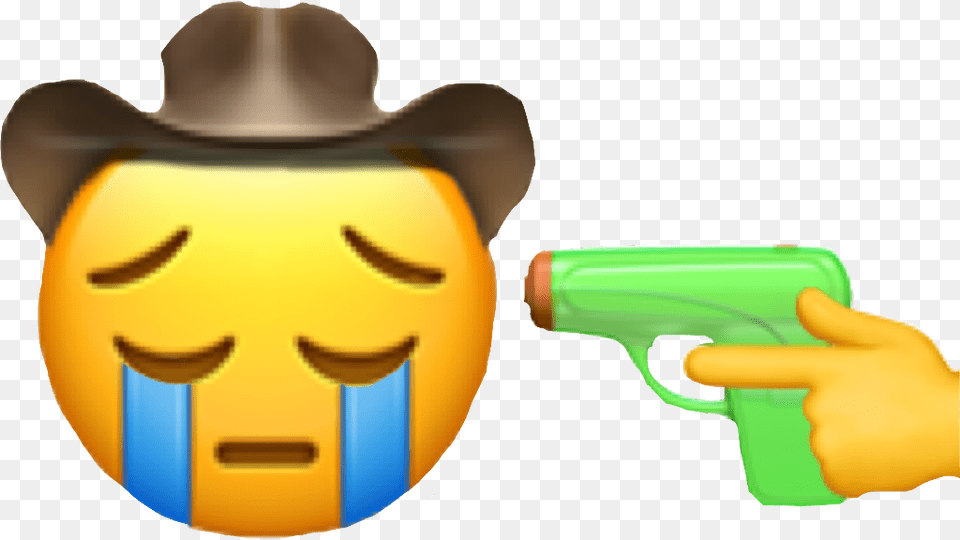Sad Cowboy Emoji, Clothing, Hat, Toy, Face Free Transparent Png