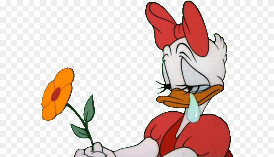 Sad Daisy Duck Aesthetic Sad Cartoon Characters, Baby, Person Free Png