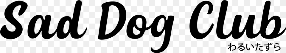 Sad Dog Club Logo, Gray Free Png