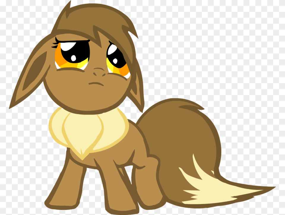 Sad Eevee My Little Pony Eevee Pokemon, Baby, Person, Head, Face Free Transparent Png