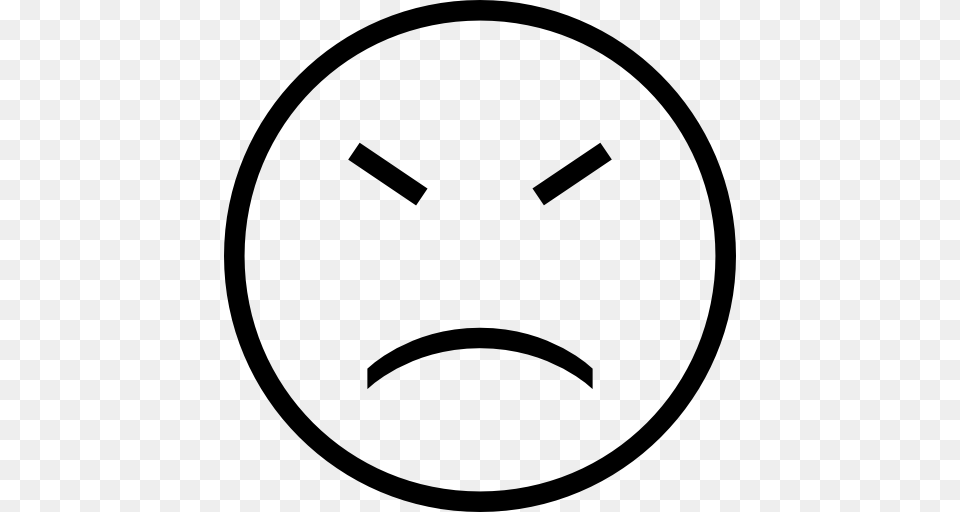 Sad Emoticon Face Stroke With Closed Eyes Icon Gray Free Transparent Png