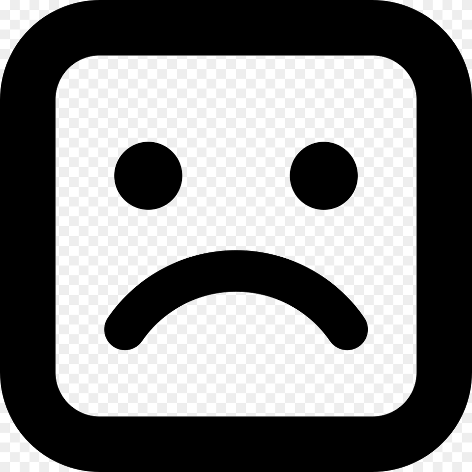 Sad Emoticon Square Face Icon Download, Hockey, Ice Hockey, Ice Hockey Puck, Rink Free Transparent Png