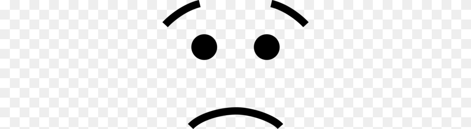 Sad Face Clip Art, Gray Png Image