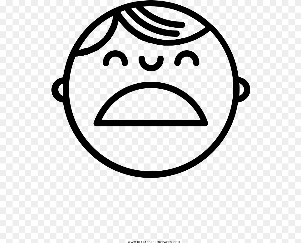 Sad Face Coloring Free Transparent Png