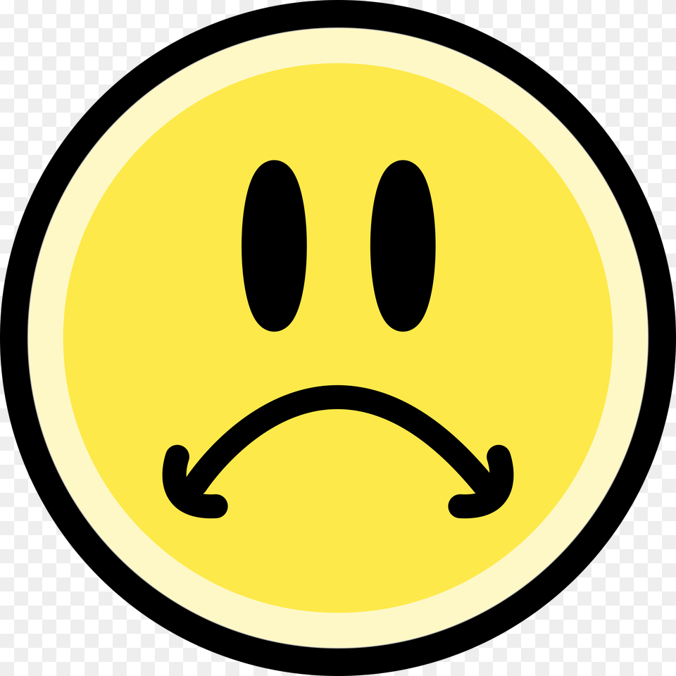 Sad Face Emoticon, Logo, Symbol, Disk, Sticker Free Transparent Png