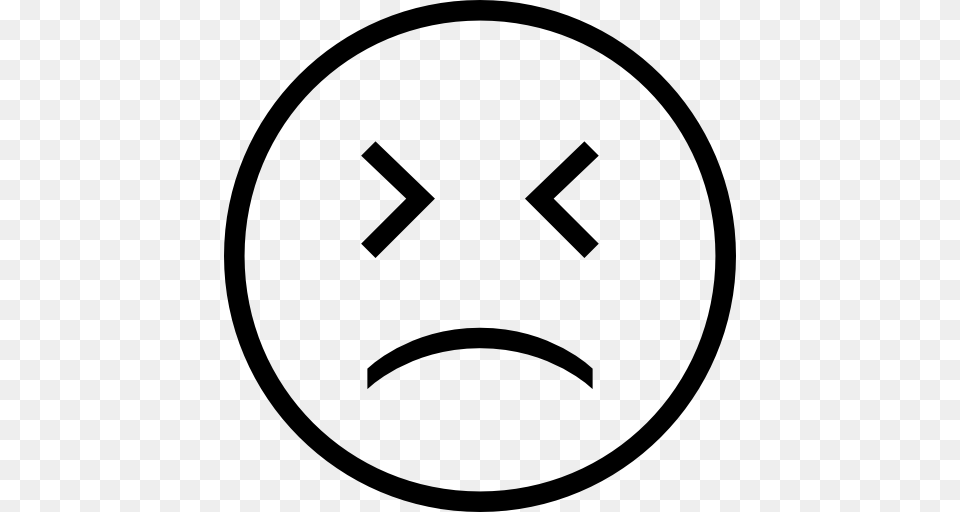Sad Face Emoticon Outline, Symbol, Stencil, Clothing, Hardhat Png Image