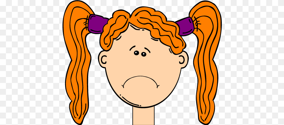 Sad Face Girl Sad Face Clipart, Head, Person, Baby Free Png