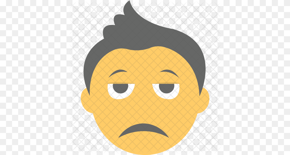 Sad Face Icon Cartoon, Head, Person, Photography, Portrait Png