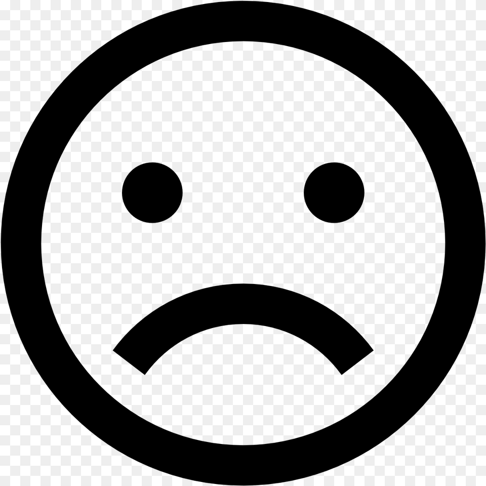 Sad Face Image With Background Happy Icon, Gray Png