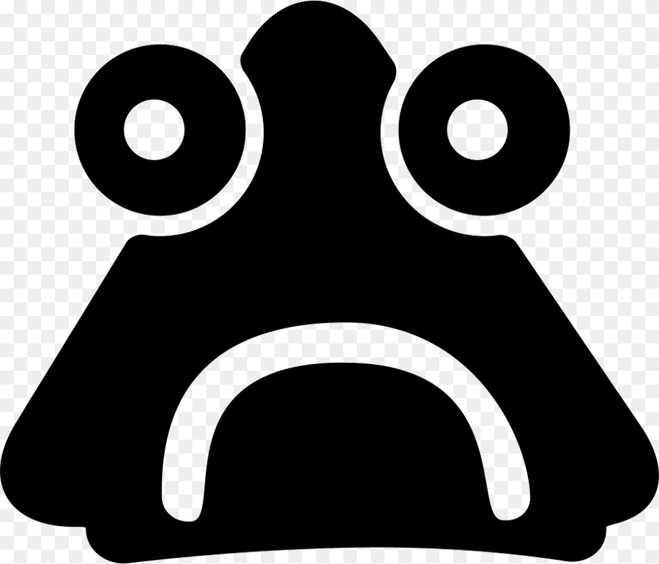 Sad Face Smiley, Stencil, Silhouette Free Png