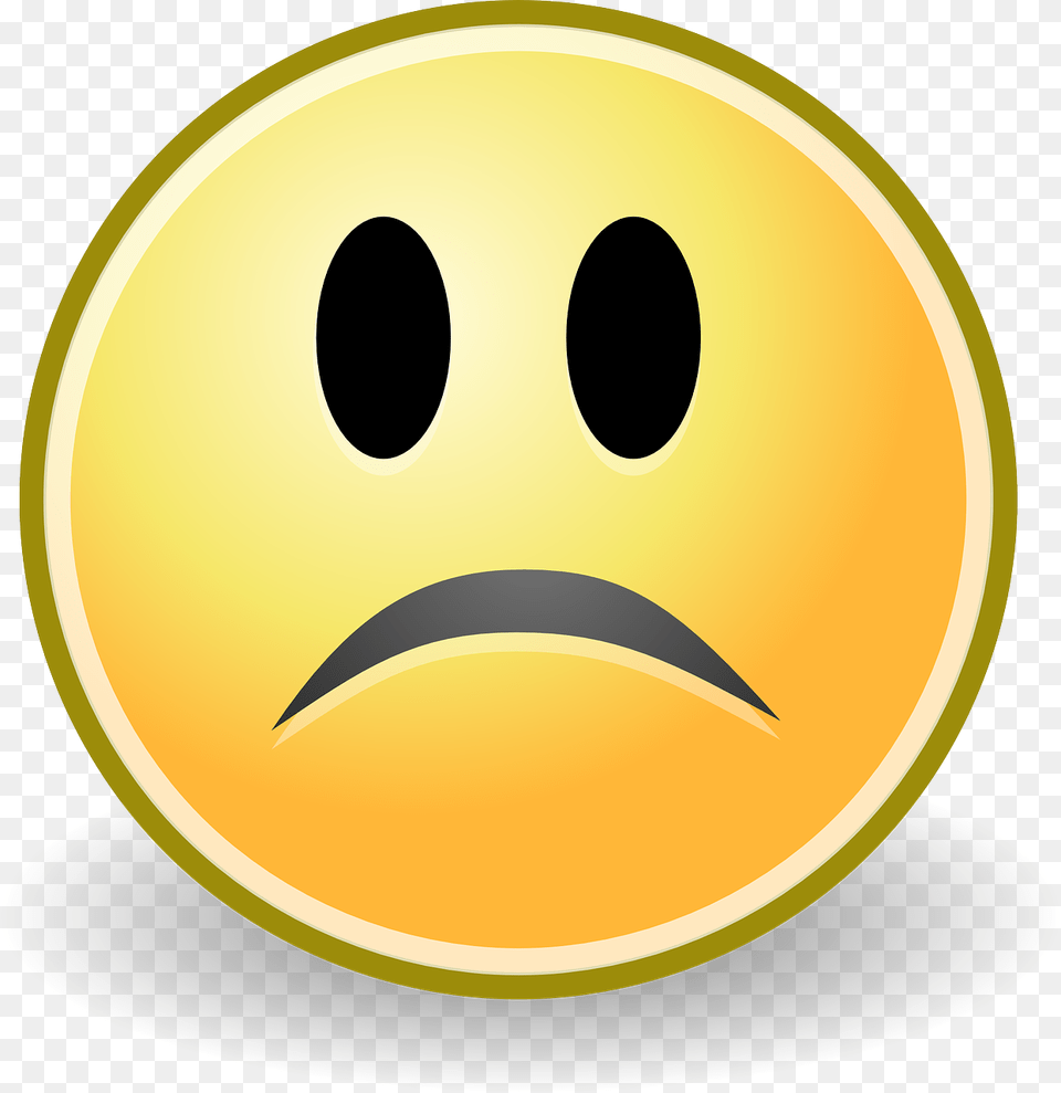 Sad Faces Clip Art Sad Face Emoji No Background, Sphere, Food, Fruit, Plant Free Transparent Png