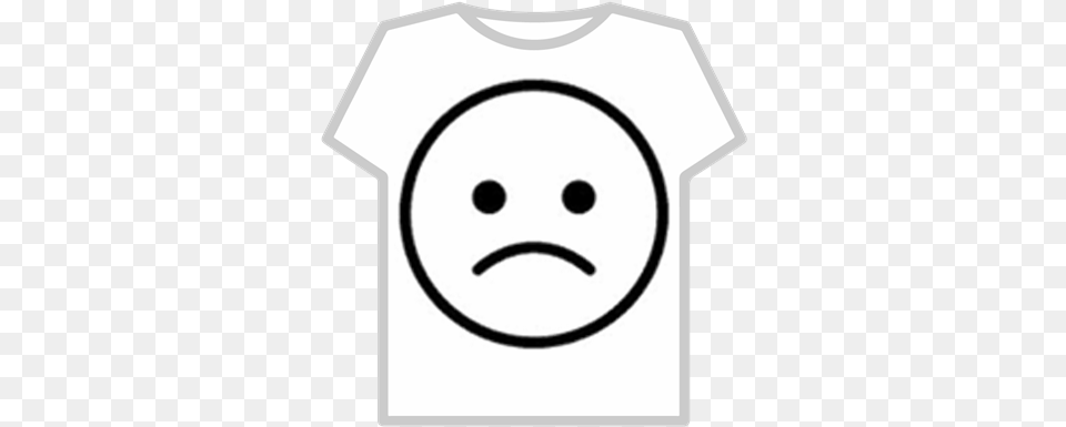 Sad Facetransparent Roblox T Shirt Roblox Billie Eilish, Clothing, T-shirt, Stencil Png