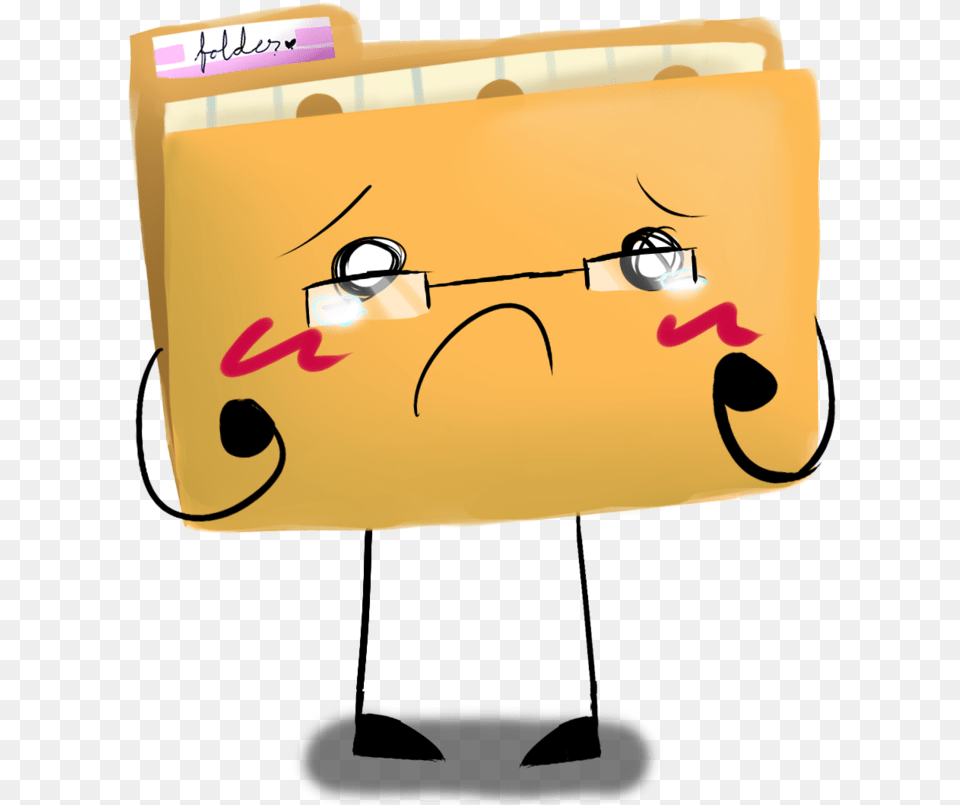 Sad Folder By Pokeythestupe D7h0dqd Cartoon, Text Free Png Download