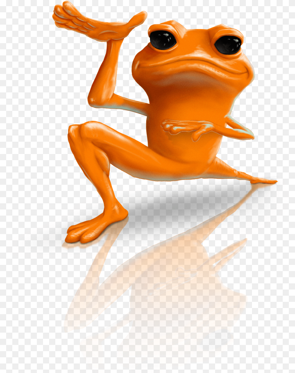 Sad Frog Orange Frog, Amphibian, Animal, Wildlife, Person Free Transparent Png