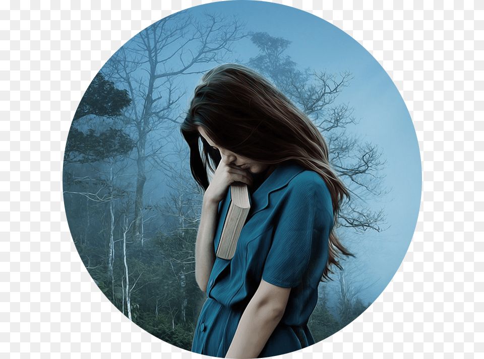 Sad Girl Circle Gamabr Sedih, Accessories, Tie, Portrait, Photography Free Png Download