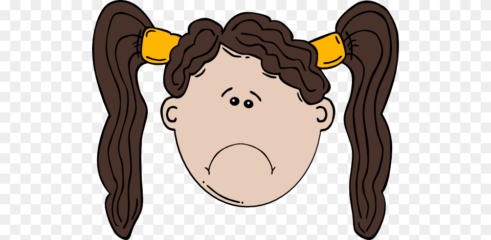 Sad Girl Clip Art, Face, Head, Person, Baby Png Image
