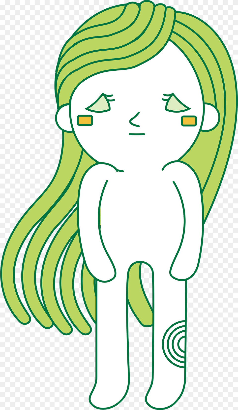 Sad Girl Clipart, Green, Art, Baby, Person Free Png Download
