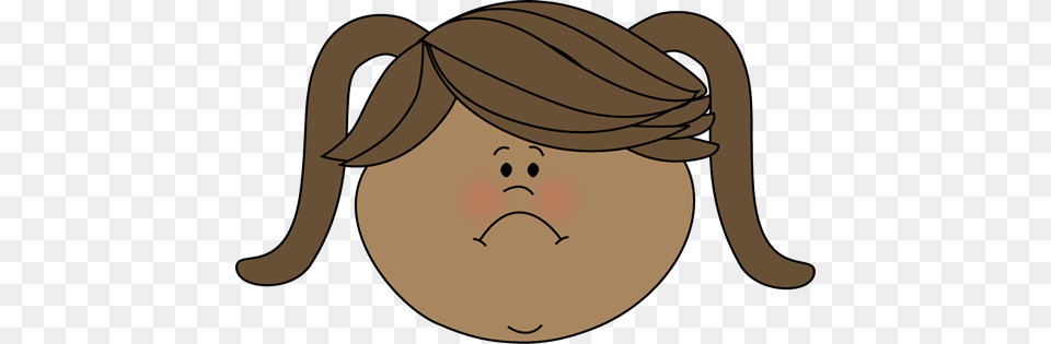 Sad Girl Face Clipart, Clothing, Hardhat, Helmet, Head Png Image