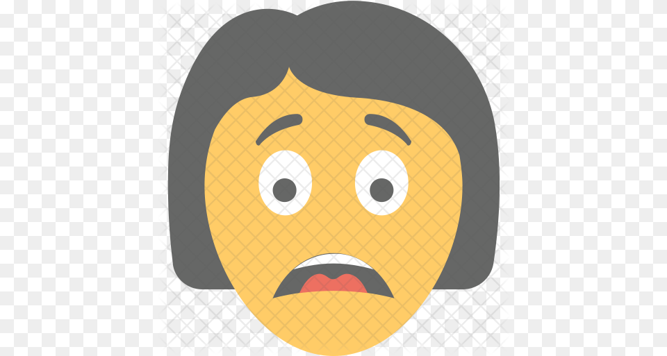 Sad Girl Icon Of Flat Style Cartoon, Photography, Face, Head, Person Png Image