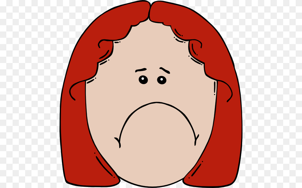 Sad Girl Red Hair Clip Art, Baby, Person, Head, Face Png