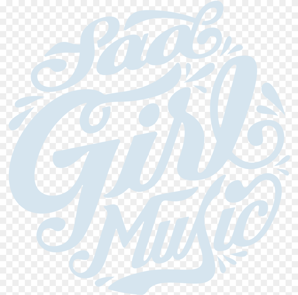 Sad Girl Swag Music Logo, Calligraphy, Handwriting, Text Png