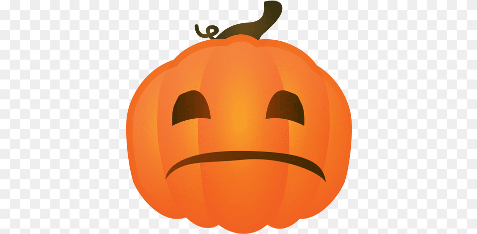 Sad Halloween Pumpkin Emoji Food, Plant, Produce, Vegetable Free Transparent Png