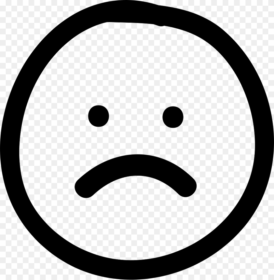 Sad Hand Drawn Face Whatsapp Vector, Head, Person, Stencil Png