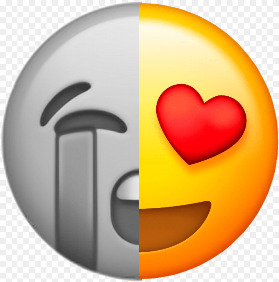 Sad Happy Love Thatslove Emoji Freetoedit Emoji Sad And Happy, Sphere, Ball, Football, Soccer Free Png Download