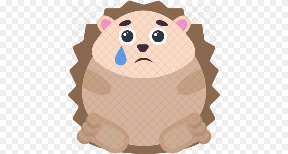 Sad Hedgehog Icon Of Flat Style Sad Cartoon Animal, Nature, Outdoors, Snow, Snowman Free Png Download