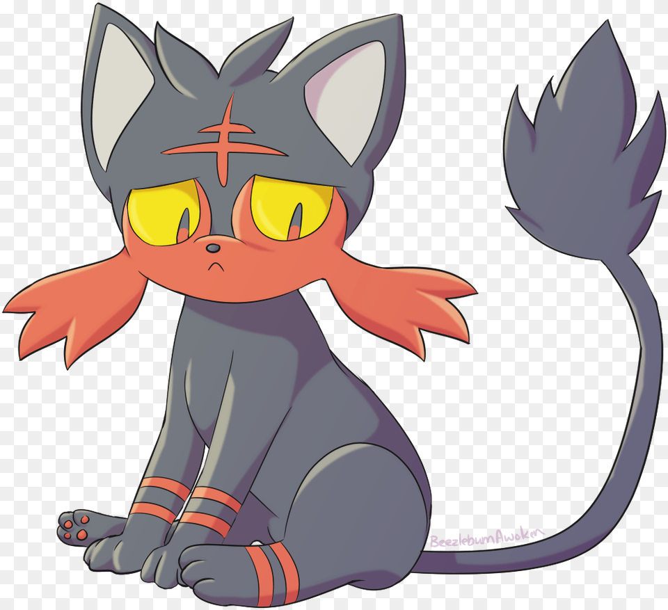 Sad Litten Pokemon Sun And Moon Litten Sad, Cartoon, Baby, Person, Face Free Png Download