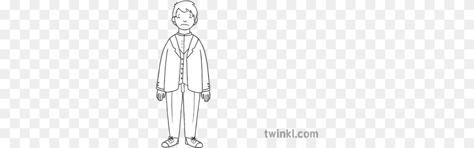 Sad Man Titanic Ks1 Black And White Ghost Of Christmas Present Drawing, Boy, Child, Male, Person Png