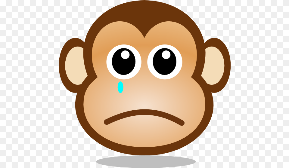 Sad Monkey Face Cartoon, Head, Person Png