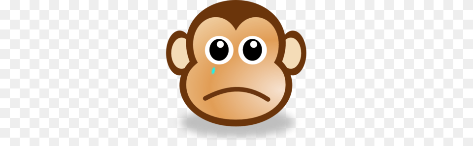 Sad Monkey Face Clip Art, Animal, Mammal, Wildlife Png Image