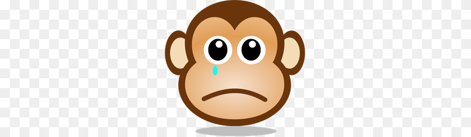 Sad Monkey Face Clip Art For Web, Animal, Mammal, Wildlife Png Image