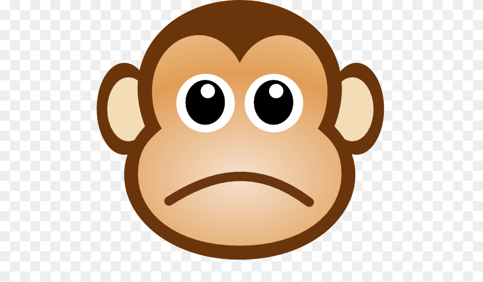 Sad Monkey Face Clip Art Image, Ammunition, Grenade, Weapon, Animal Free Png Download