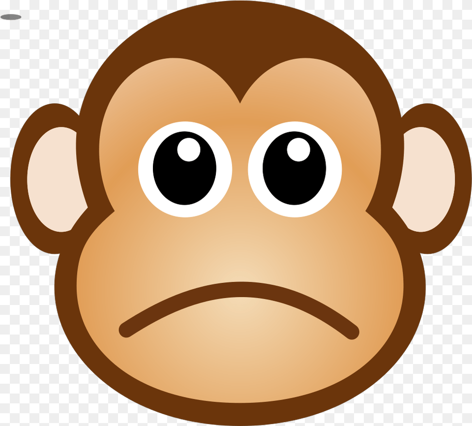 Sad Monkey Svg Clip Arts Sad Monkey Face Cartoon, Plush, Toy Free Png