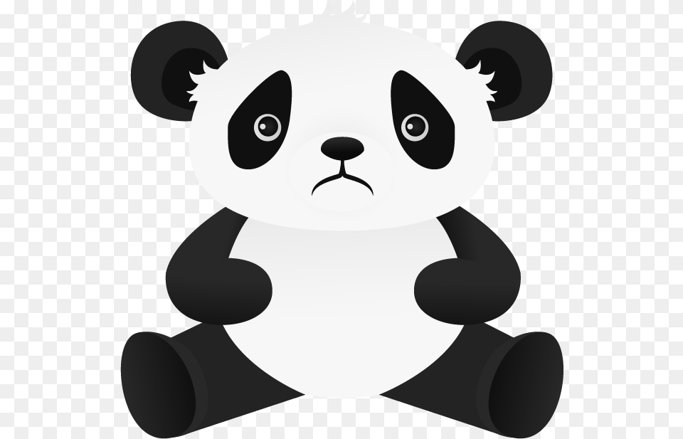 Sad Panda Cartoon, Toy, Nature, Outdoors, Snow Png